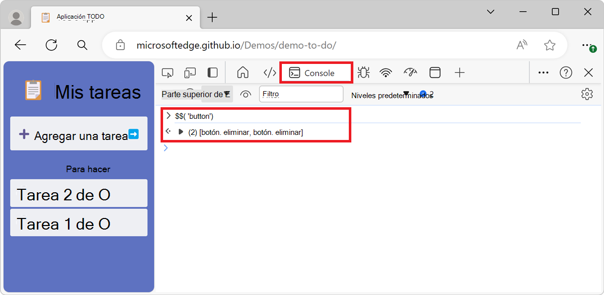 El resultado de $$('button')