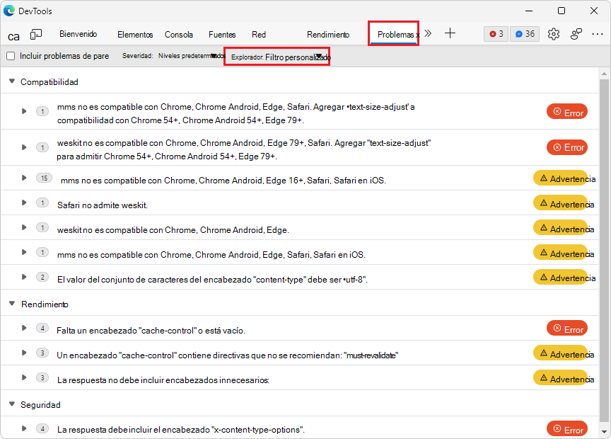 Mensajes sobre el explorador Firefox filtrados (eliminados)
