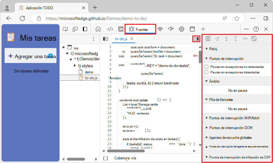 Icono de la herramienta Orígenes, después de