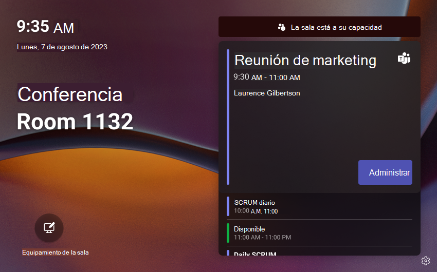 mage de la pantalla principal de los paneles de Teams con un banner