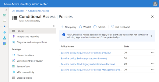 Directivas de acceso condicional en el Centro de administración Microsoft Entra