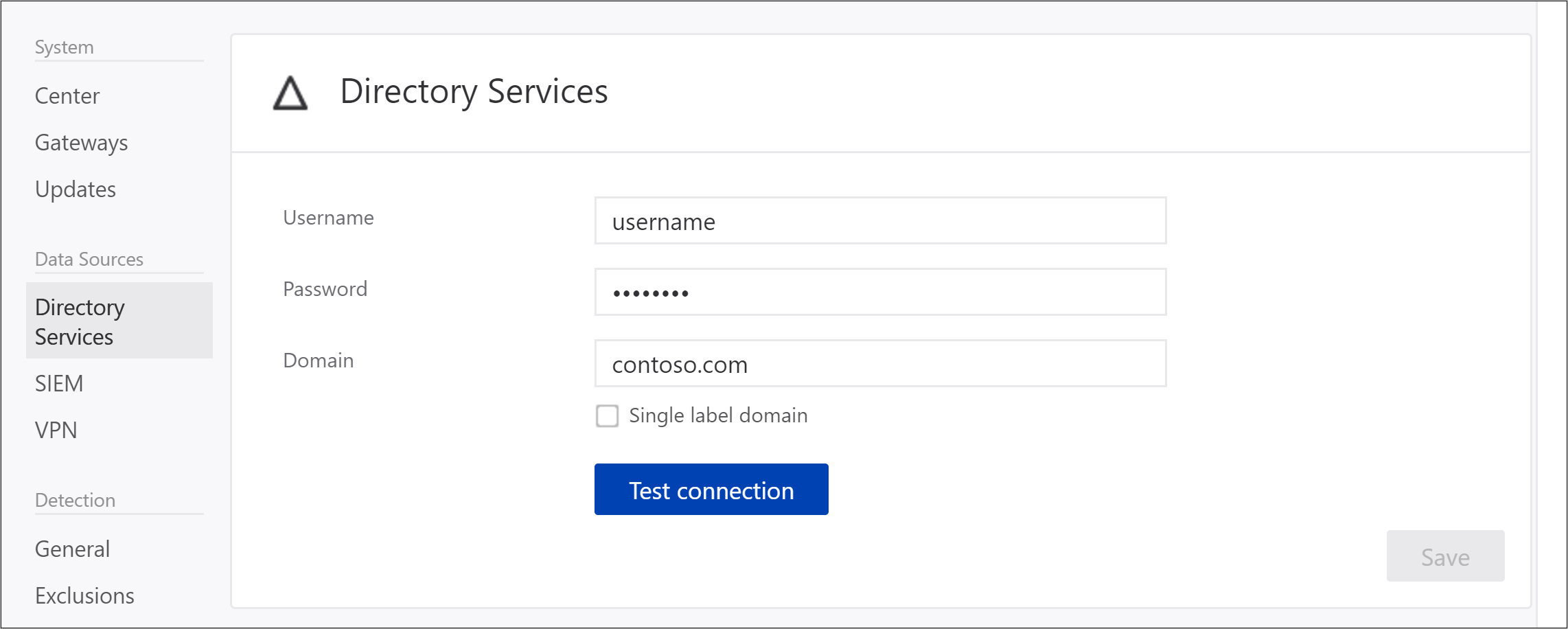 ATA Gateway change password image.