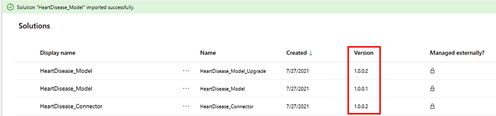 Captura de pantalla de los componentes antes de prepararlos para su actualización.