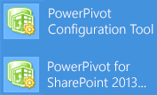 Dos herramientas de configuración de PowerPivot