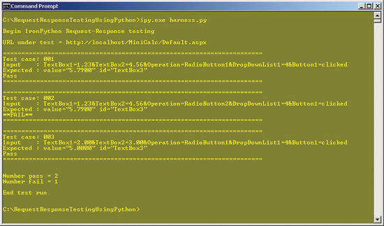 Msdn Magazine Test Run Pruebas De Uso De Ironpython De Solicitud Y Respuesta Microsoft Learn