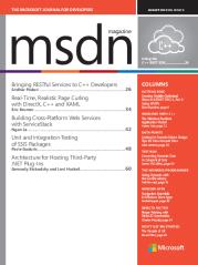 MSDN Magazine Agosto 2013