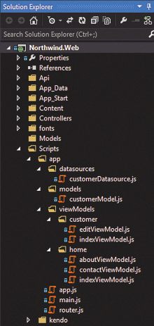 ASP.NET MVC Project Structure