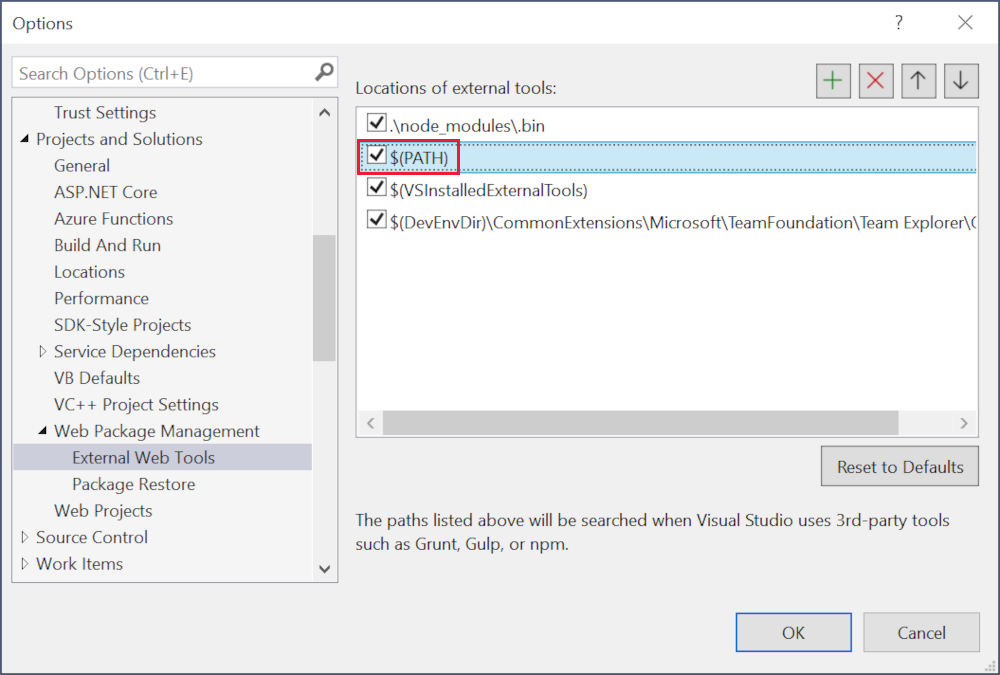 Configuración de Visual Studio