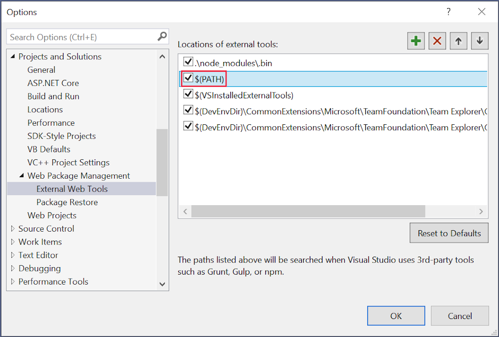 Configuración de Visual Studio