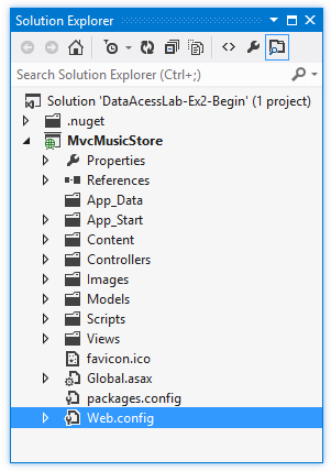 Web.config file location