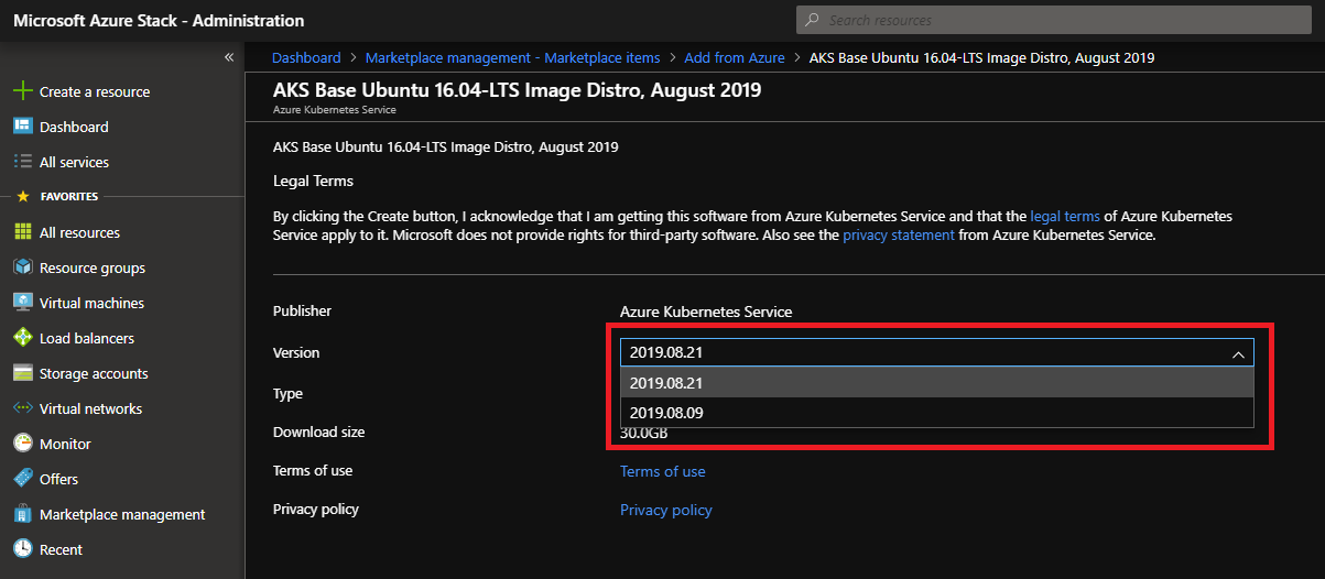 Adición desde Azure