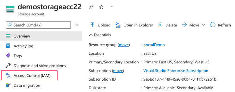 Captura de pantalla que muestra una pantalla de resumen del recurso en el portal.