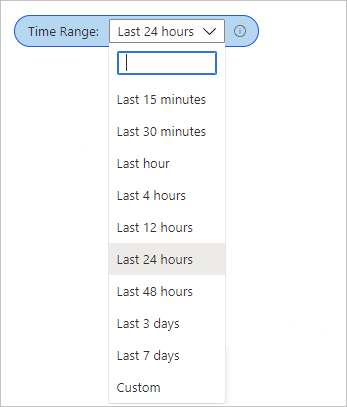 Time range filter