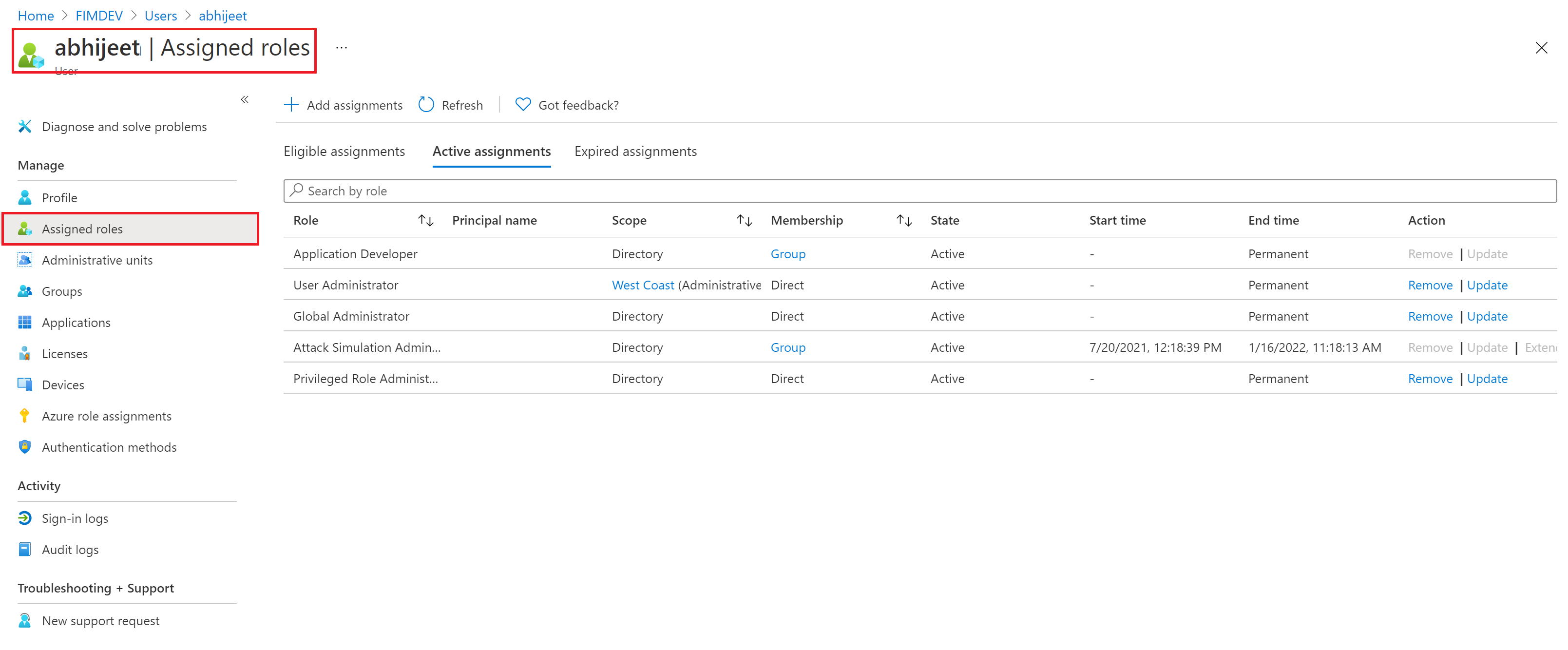 Enumeración De Asignaciones De Roles De Microsoft Entra A Un Usuario Microsoft Entra 6032