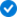 marca de verificación azul