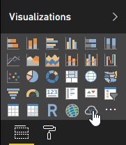 Icono de Word Cloud en el panel de visualizaciones