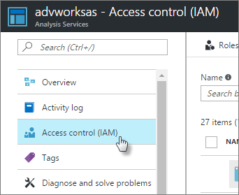 Access control in Azure portal