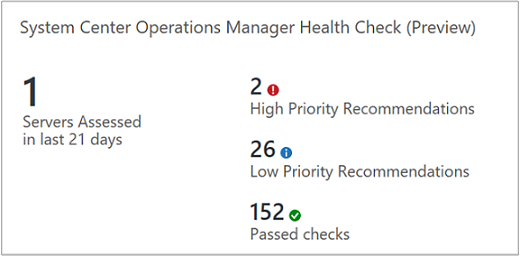 System Center Operations Manager solution tile.
