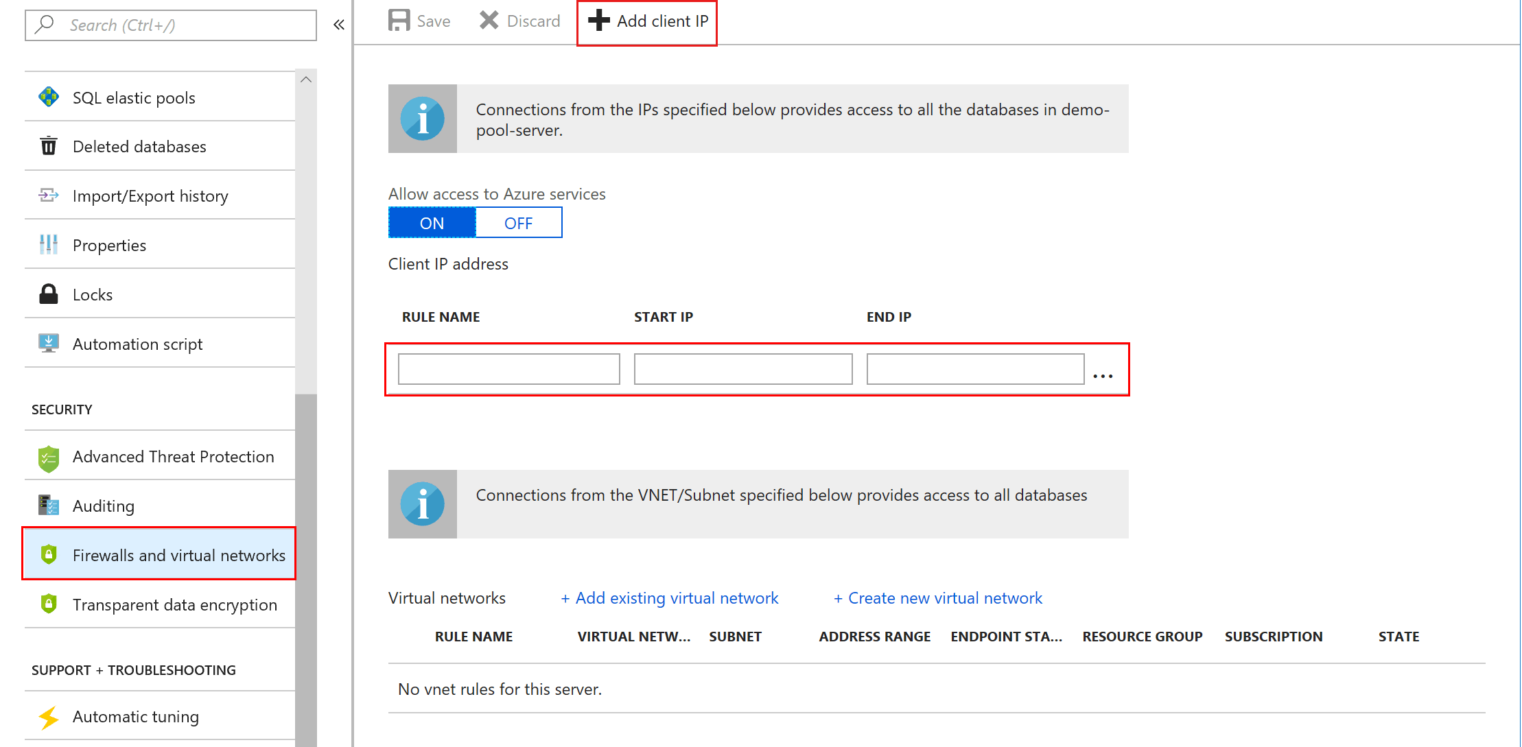 Seleccione Configuración > Firewall