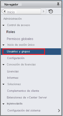 Screenshot shows how to select the Users and Groups option.