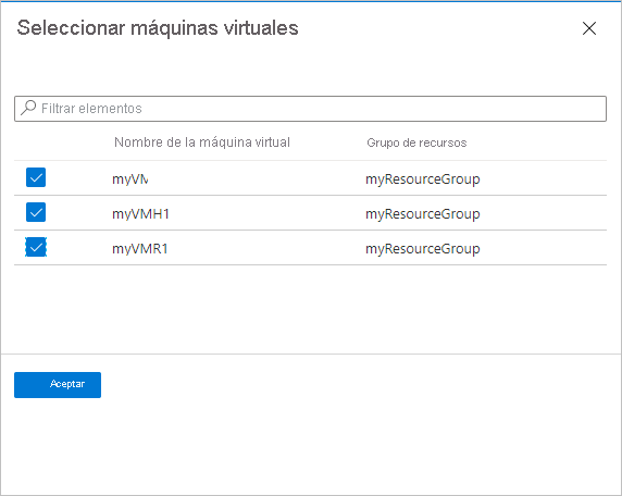 Select encrypted VMs
