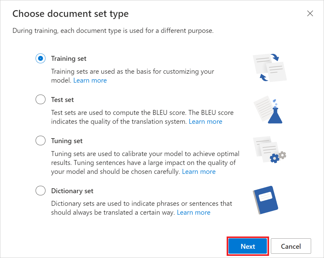 Captura de pantalla que ilustra el vínculo de carga del documento.