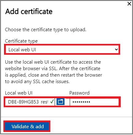 Local web UI