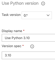 Establecimiento de la versión de Python 2 en Azure DevOps