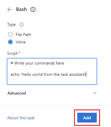 Task assistant add.