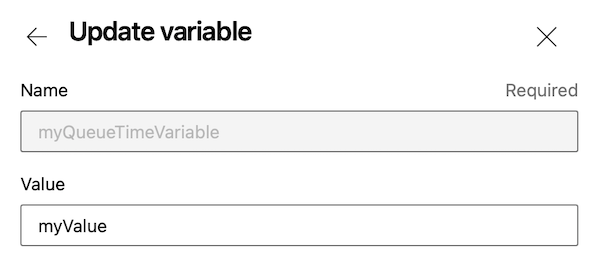 Captura de pantalla de la actualización del valor de una variable en tiempo de cola.