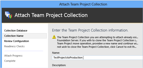 Adjuntar entrada del nombre del proyecto de equipo