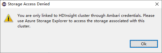 HDInsight Spark clusters in Azure Explorer denied2.