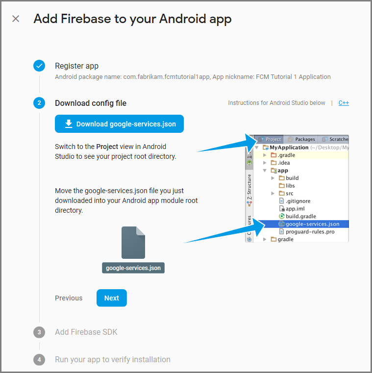 Envío de notificaciones push a Android mediante Azure Notification Hubs y  el SDK de Firebase versión 0.6 | Microsoft Learn