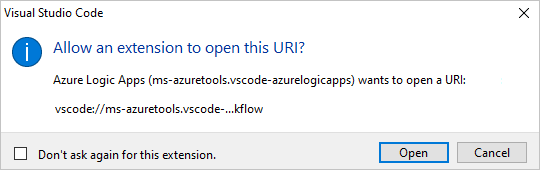 Captura de pantalla que muestra la solicitud de la extensión para permitir el acceso.