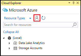 Icono de configuración de la cuenta de Azure en Cloud Explorer