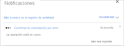 Notificación de progreso del commit