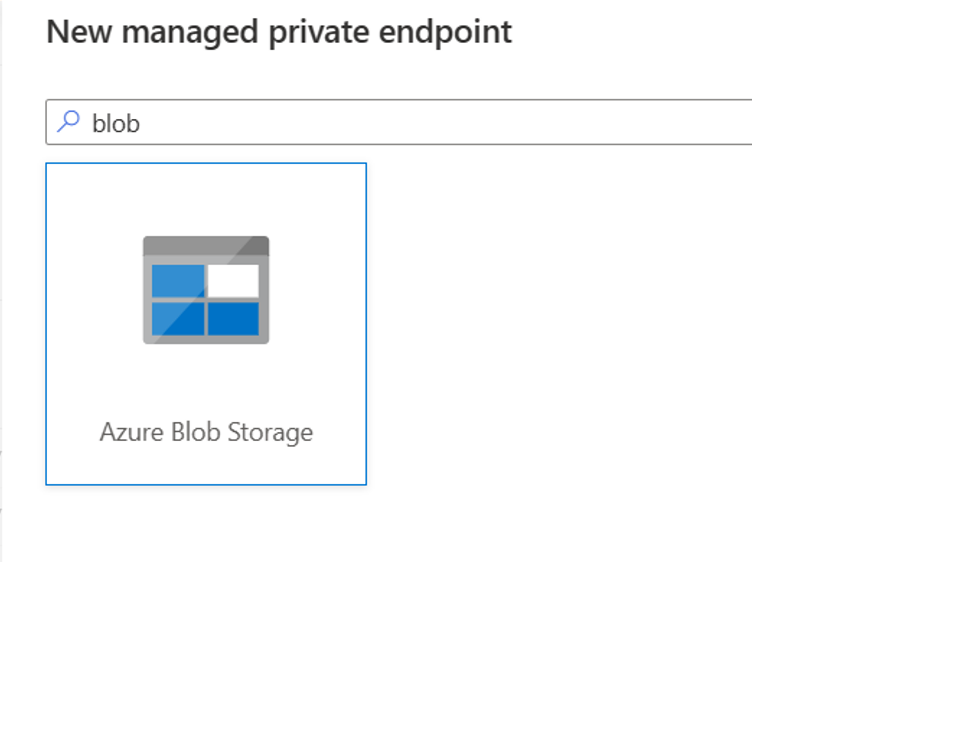 Captura de pantalla de Azure Blob Storage.