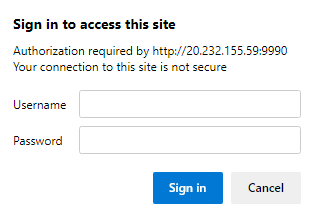 Captura de pantalla de inicio de sesión de la consola de administración de JBoss EAP.