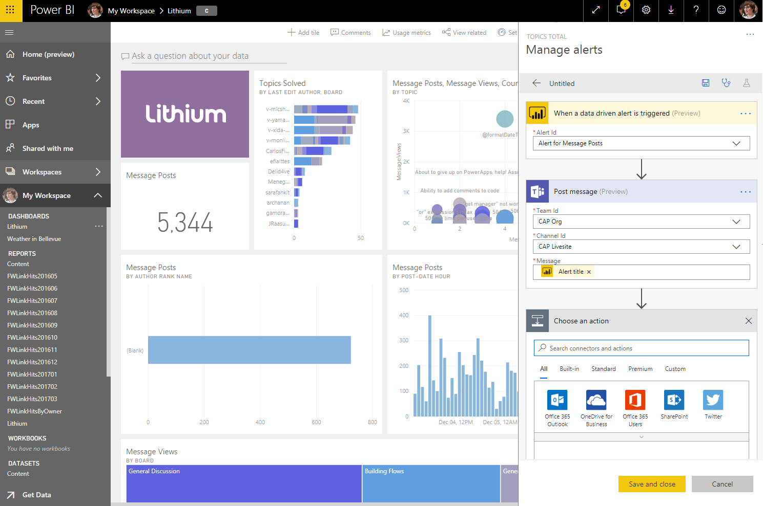 Crear flujos en Power BI