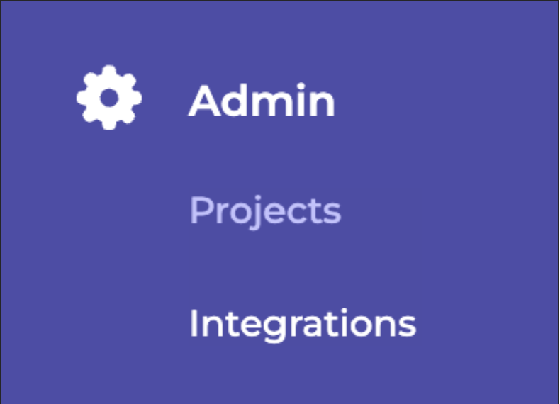 Select integrations in Admin.