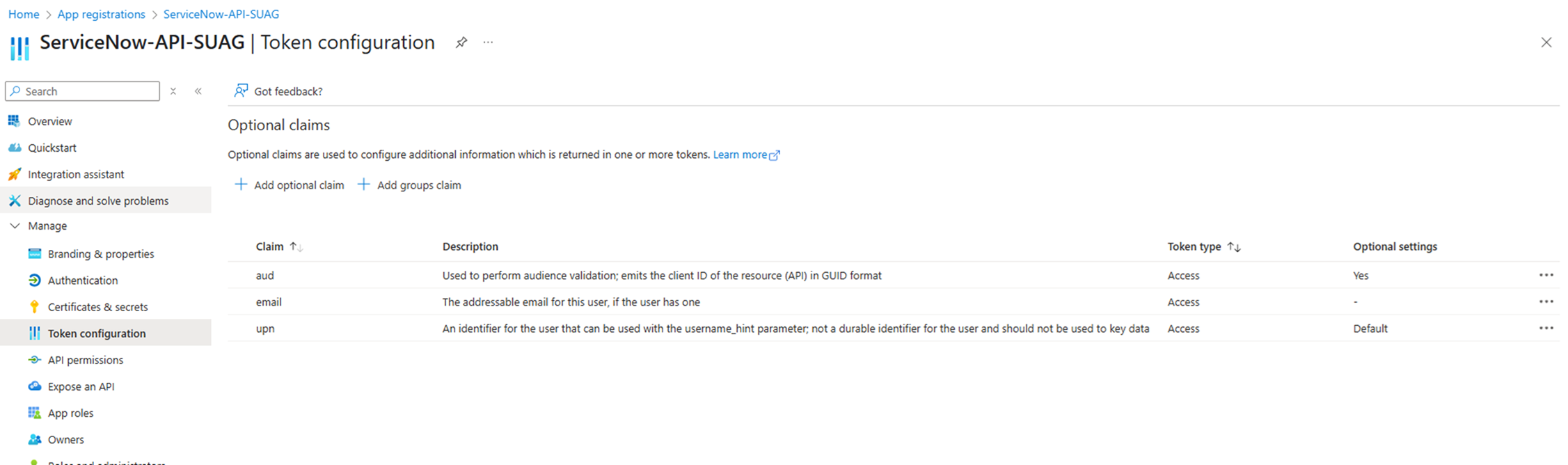 Configuración de notificaciones opcionales