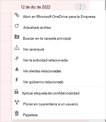 Aplicación de etiqueta de confidencialidad.