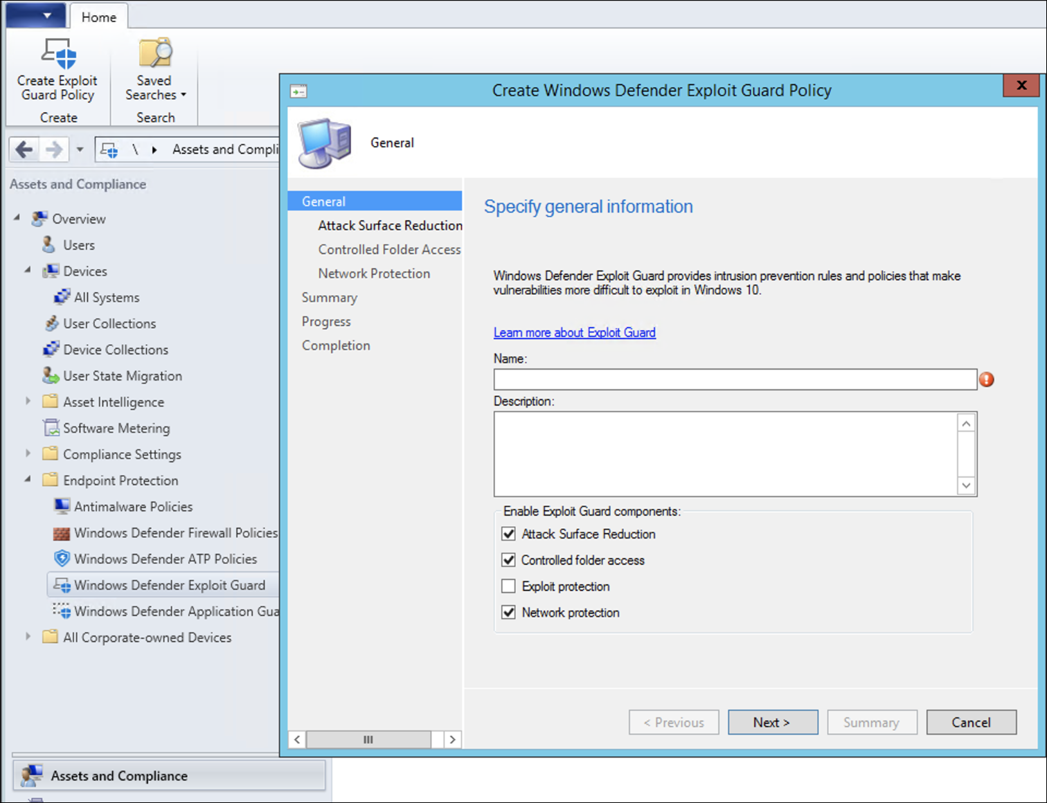 La consola de Microsoft Configuration Manager 0
