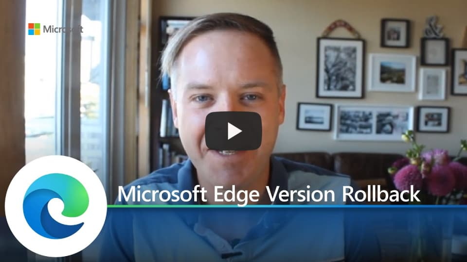 Reversión de versión de Microsoft Edge