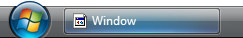 Captura de pantalla que muestra una ventana con un botón de barra de tareas.