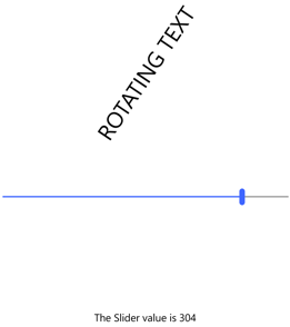 Captura de pantalla del control deslizante .NET MAUI.