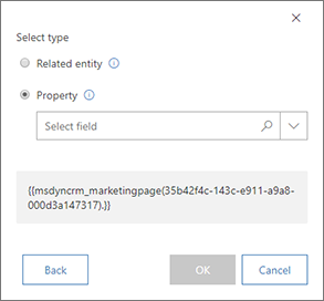 Elija una página de marketing específica Elija una página de marketing específica.