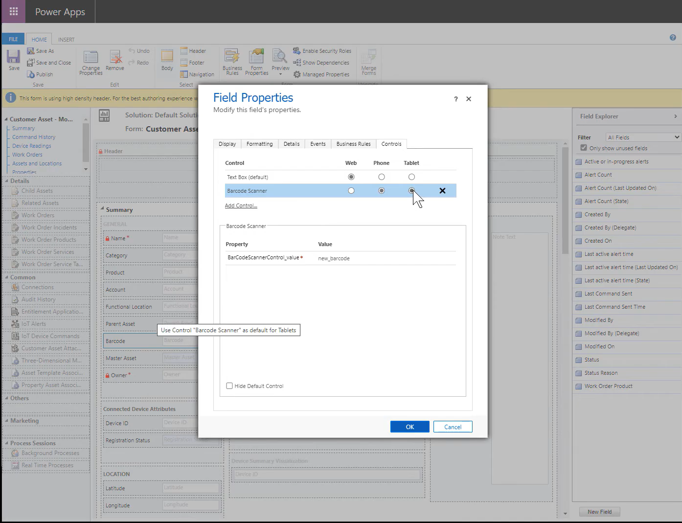 Escaneo de códigos de barras y búsqueda global en la aplicación móvil de  Field Service (Dynamics 365) - Dynamics 365 Field Service | Microsoft Learn