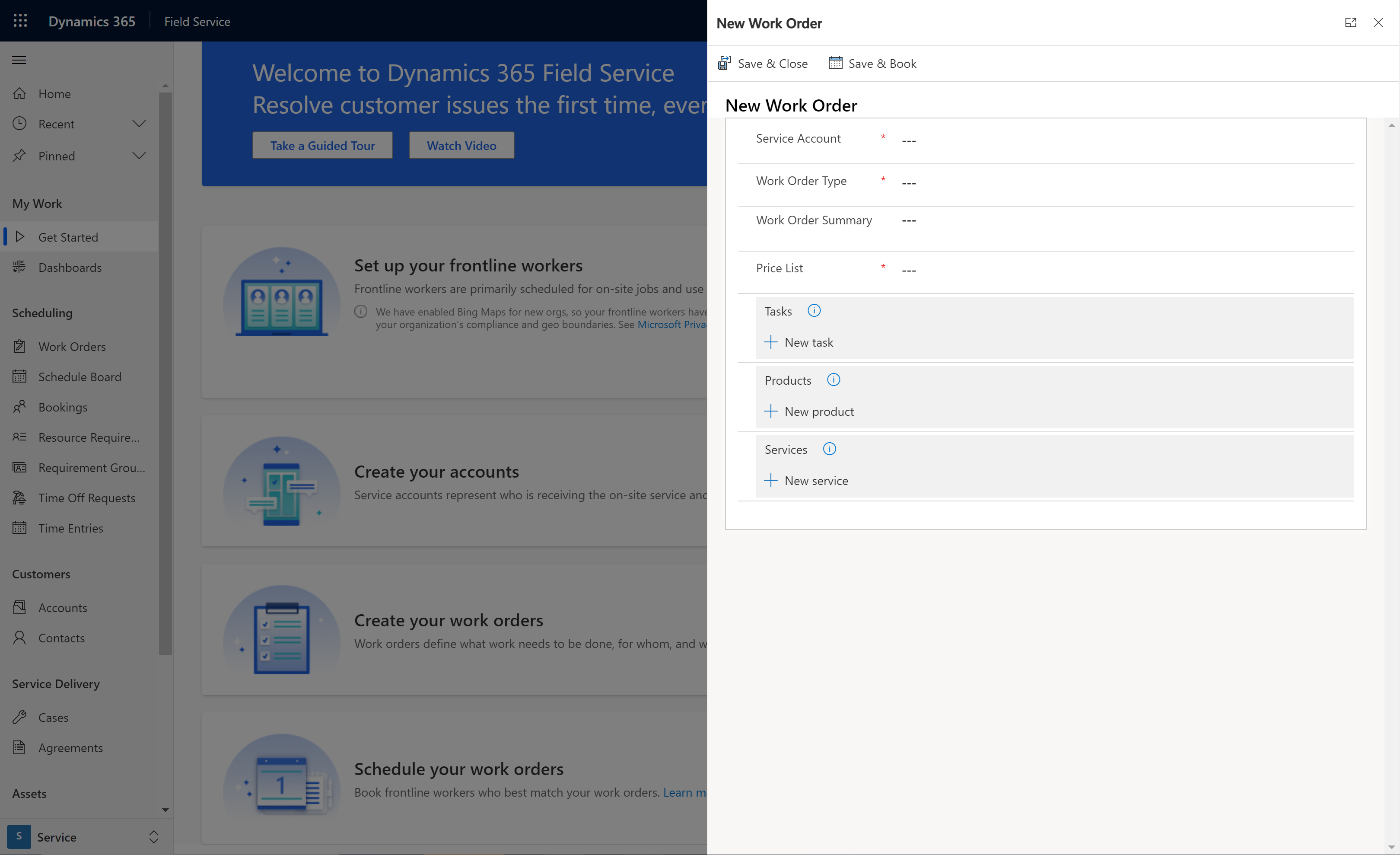 Crear Una Orden De Trabajo Dynamics 365 Field Service Microsoft Learn 1455