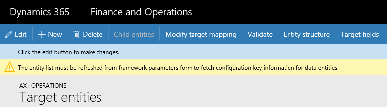 Configuration keys.